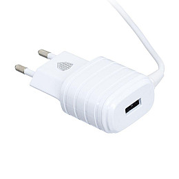 Сетевая зарядка Inkax CD-09 2.1A 1 USB + кабель Type C Белый