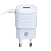 Сетевая зарядка Inkax CD-09 2.1A 1 USB + кабель Lightning Белый