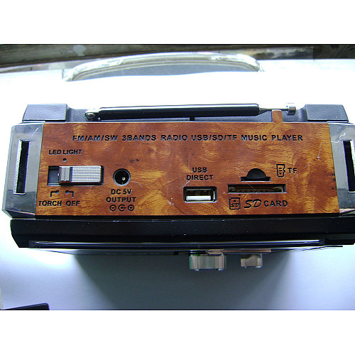 Радиоприемник GOLON RX-381 USB+SD Коричневый