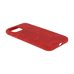 Чехол Leather Croc Case для Apple Iphone 11 Pro Red