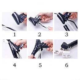 Органайзер для проводів Akpen в нарізку (D-30мм) SWB-04B Чорний