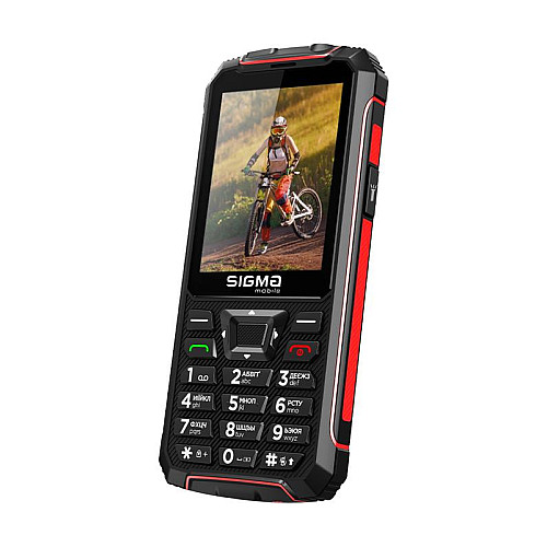 Мобільний телефон Sigma mobile X-treme PR68 Dual Sim Black/Red (4827798122129)