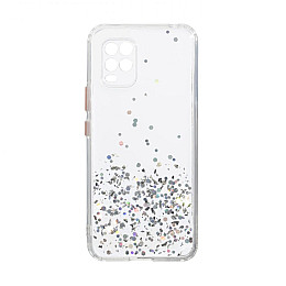 Чохол Frame with Sequins для Xiaomi Mi 10 Lite Сріблястий