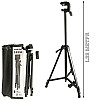 Универсальный штатив трипод TriPod 380A 0.5-1.35м раскладной для камеры и телефона переносной с уровнем и чехлом тринога