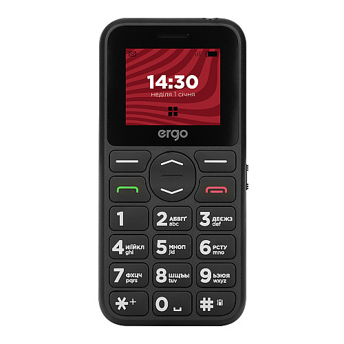 Мобильный телефон Ergo R181 Dual Sim Black