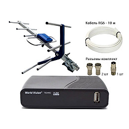 Комплект World Vision T624M2 c Антенной Eurosky 003, 10м кабеля и штекеры