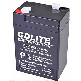 Акумулятор для торгових вагів світильників систем безперебійного живлення ліхтарів GDLITE-GD-645 6V 4.0Ah