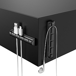 Органайзер для кабеля ExtraDigital Cable Clips CC942 Чорний на 5