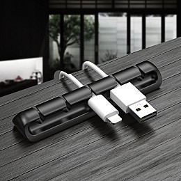 Органайзер для кабеля ExtraDigital Cable Clips CC942 Чорний на 5