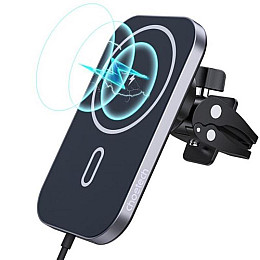 Бездротовий зарядний пристрій CHOETECH Car Magnetic Mount Inductive Qi Charger 15W (T200-F)