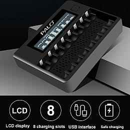 Зарядний пристрій акумуляторних батарей АА/ААА Palo NC32 (100931)