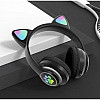 Бездротові Bluetooth навушники з вушками Cat Ear VZV-23M/ 7805 з LED підсвіткою