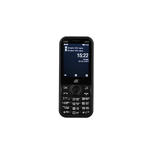 Мобільний телефон 2E E240 2022 Dual Sim Black (688130245159)