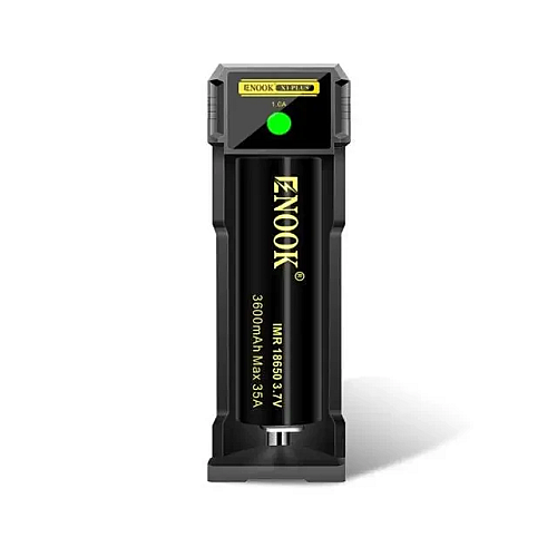 Зарядное устройство на 1 слот Enook Charger Plus X1 Black (11017-hbr)
