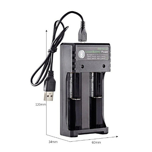 Зарядное устройство на 2 слота BMAX Charger Black (11009-hbr)