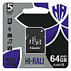 Карта пам'яті з адаптером Hi-Rali Micro SDXC 64gb UHS-1 Class 10 Чорний
