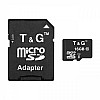 Карта памяти с адаптером T&G Micro SDHC 16gb UHS-1 Class 10 Черный