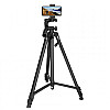 Штатив для камери та телефону TRIPOD 380A 0.5 м -1.35 м Чорний