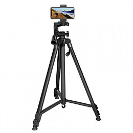 Штатив для камери та телефону TRIPOD 380A 0.5 м -1.35 м Чорний