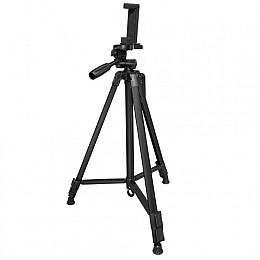 Штатив для камери та телефону TRIPOD 380A 0.5 м -1.35 м Чорний