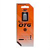 Переходник адаптер Borofone BV2 USB-A на Micro-USB OTG USB 3.0 Срібний
