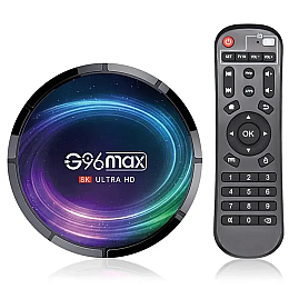 Android Smart TV Box G96 Max W2 4Gb/64GB 4K UltraHD Android 11 Чорний (3_03395)