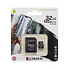 Карта пам'яті з адаптером MicroSDHC King UHS-1 32gb Class 10 Чорний