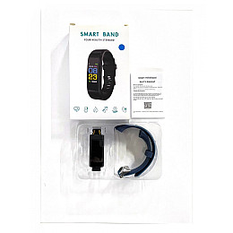 Фитнес браслет трекер умные часы для смартфона Arivans 115 Plus Band Classic Синий
