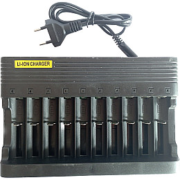 Зарядное устройство на 10 отсеков Charger Li-ion MS-10810A (11664-hbr)