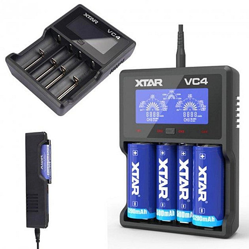 Зарядний пристрій на 4 відсіки XTAR VC4 (11667-hbr)