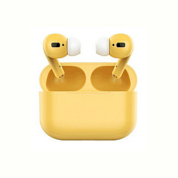 Наушники бездротові TWS Airpod 3 з боксом для зарядки Жовті (au209-hbr)