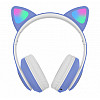 Бездротові Bluetooth навушники з вушками Cat Ear VZV-23M/ 7805 LED Сині
