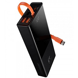 УМБ Power Bank Baseus Elf Digital Display 20000mAh 65W 5A, QC3.0+PD3.0 и c Type-C кабелем 65W Black