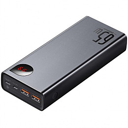УМБ Power Bank Baseus Adaman Metal Digital Display 20000mAh 65W, Black (QC3.0 PD3.0)