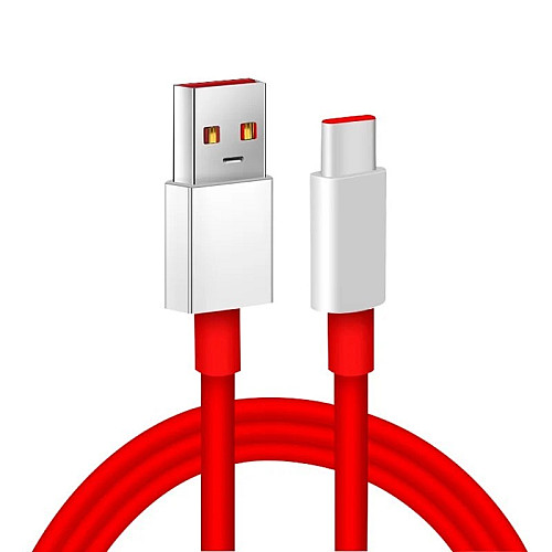 Кабель для зарядки Oneplus 10T Nord CE 3 Supervooc Warp Charge Usb Type C Cable 100W 65W 8A Fast Charge One Plus 10 Pro 9RT 1 м Red
