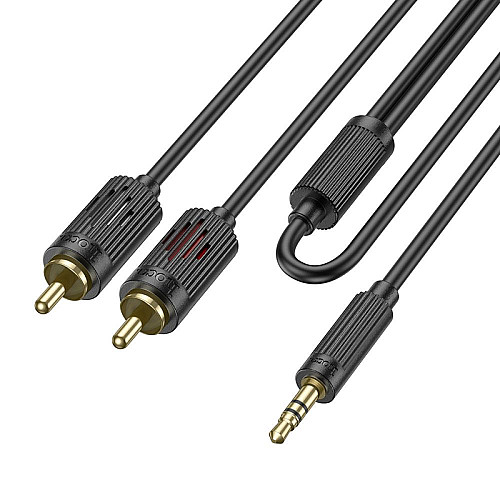 Аудиокабель Hoco UPA28 AUX 3.5 - 2 RCA / 1.5 м Черный