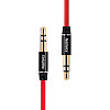 Аудиокабель Remax RL-L200 AUX 3.5 miniJack M-M 2 м Красный