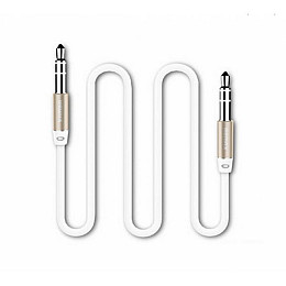 Аудіокабель Remax RM-L100 AUX 3.5 miniJack M-M 1 м Білий