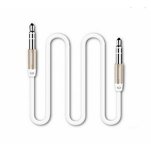 Аудиокабель Remax RM-L100 AUX 3.5 miniJack M-M 1 м Белый