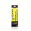 Аудиокабель Remax RM-L100 AUX 3.5 miniJack M-M 1 м Белый