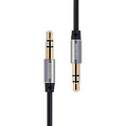 Аудіокабель AUX Remax RL-L200 AUX 3.5 miniJack M-M 2 м Чорний