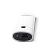 Корпус УМБ для акумуляторів 2x18650 макс 5600 mA USB microUSB з фонариком Білий (2x18650 White) Power