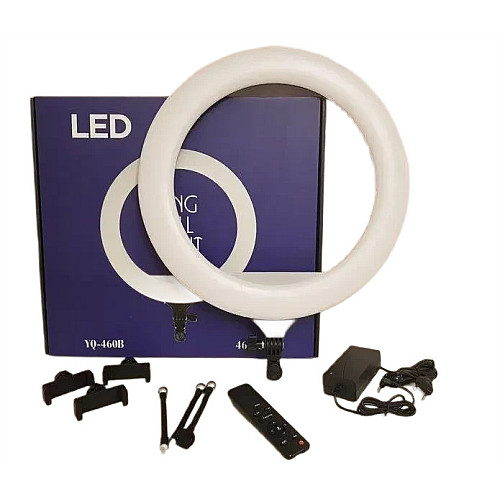 Лампа кольцевая светодиодная OPT-TOP Led-YQ-460B с 3 держателями для телефона пультом 45 см (1756375330)