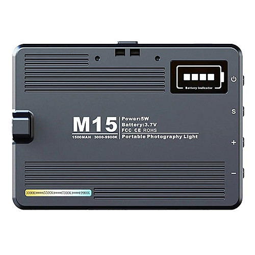 Накамерная светодиодная LED лампа RIAS M15 с аккумулятором 8W (3_04511)