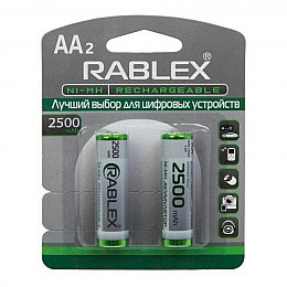 Акумуляторна батарейка Rablex HR6 AA NI-MH 2500mAh 2 шт