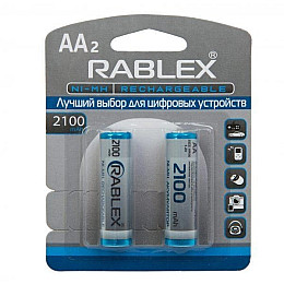 Аккумуляторна батарейка Rablex HR6 AA NI-MH 2100mAh 2 шт