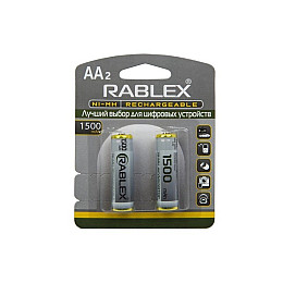 Акумуляторна батарейка Rablex HR6 AA NI-MH 1500mAh 2 шт