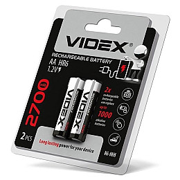 Акумуляторна батарейка Videx AA HR6 2700mAh 2 шт