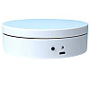 Вращающийся стол для предметной съемки Mini Electric Turntable 12 см White CNV