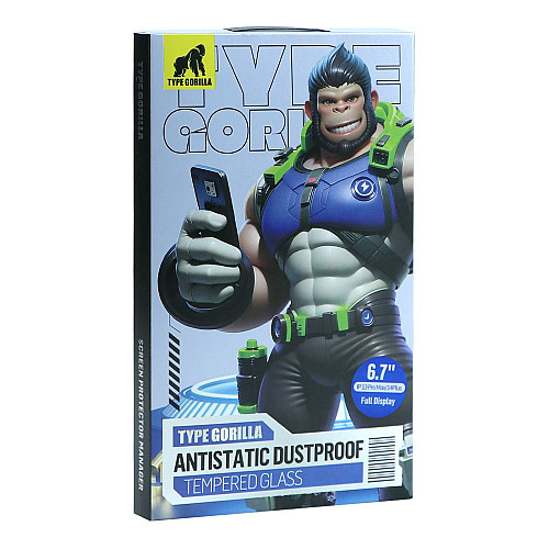 Защитное стекло Type Gorilla 2,5D HD Anti-Static PTJ1 Apple iPhone 13 Pro Max Black